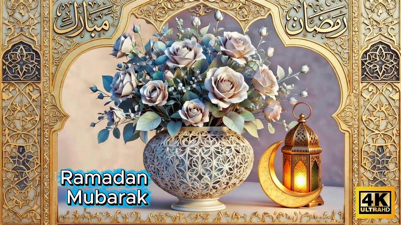 Ramadan TV Art 2026 | Luxurious Islamic Background | خلفية رمضان Ambience هادئة ومريحة | مع صوت عود🌙