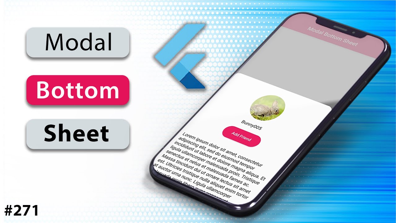 Flutter Tutorial - Draggable Modal Bottom Sheet: Scrollable, Height, Full Screen, Rounded Corners