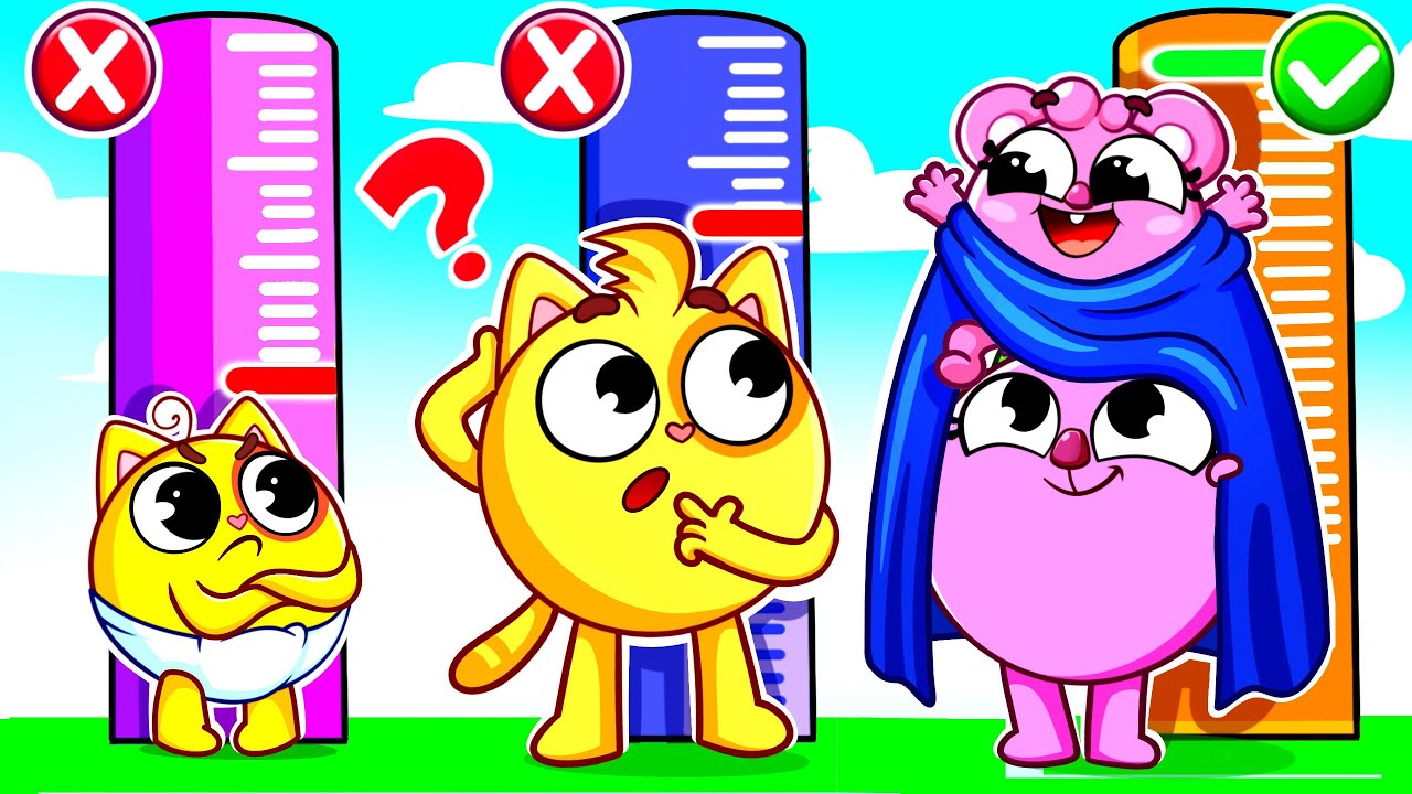 Baby Wants to Be Taller!🌟Cute Height Challenge | Kids Songs 🐱🐨🐰🦁 And Nursery Rhymes by Baby Zoo