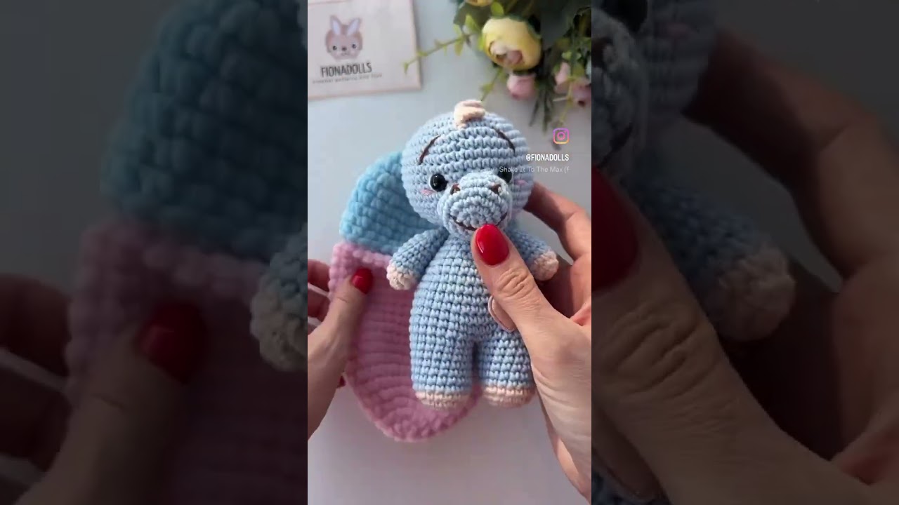 Remember this cotton dino in a plush egg? 🦕🥚 #plushanimal #crochettoys