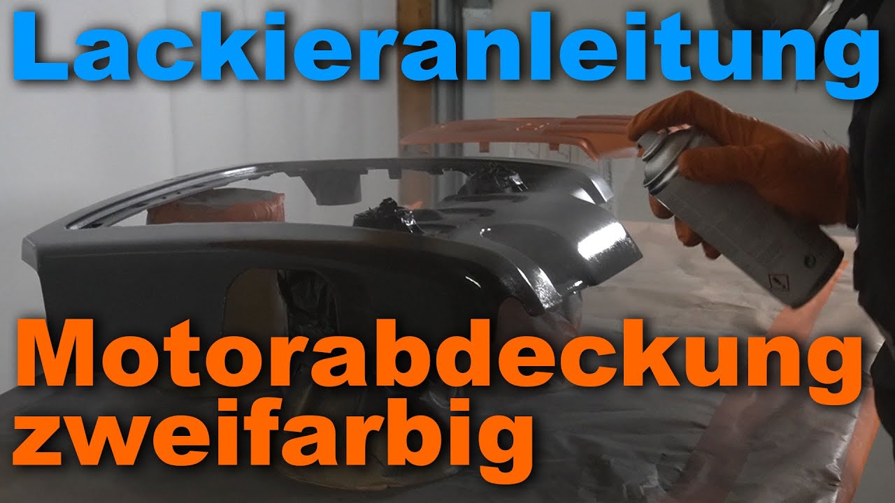 Motorabdeckung einfach lackieren - Zwei Farben | LACKSTORE