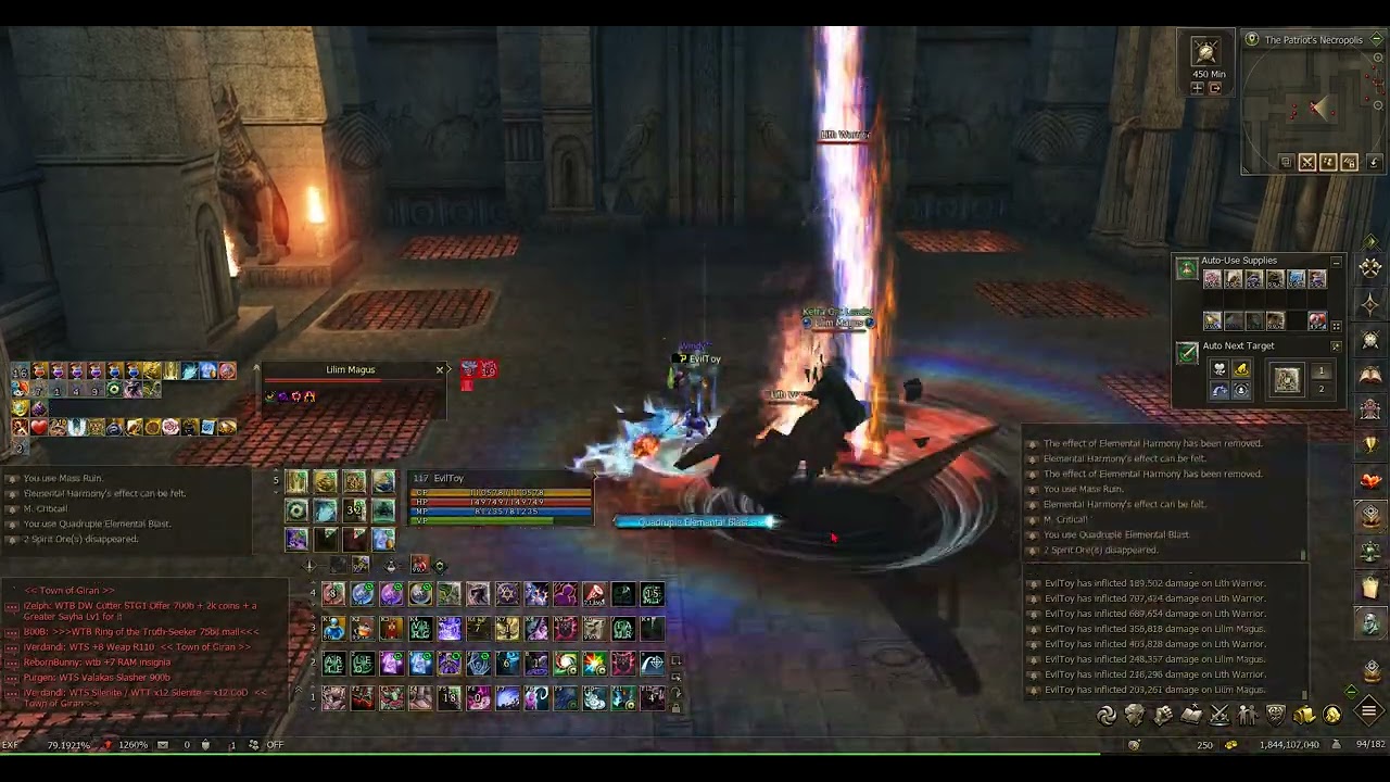 Lineage II Official Naia Server - Feoh 117 lvl vs Rift 115 lvl