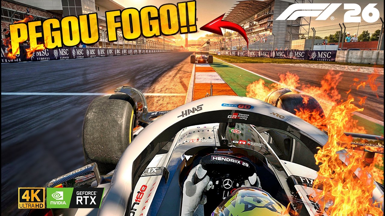PEGOU FOGO !!! 💥| Modo Carreira (Ultra Realista) F1 26 MOD