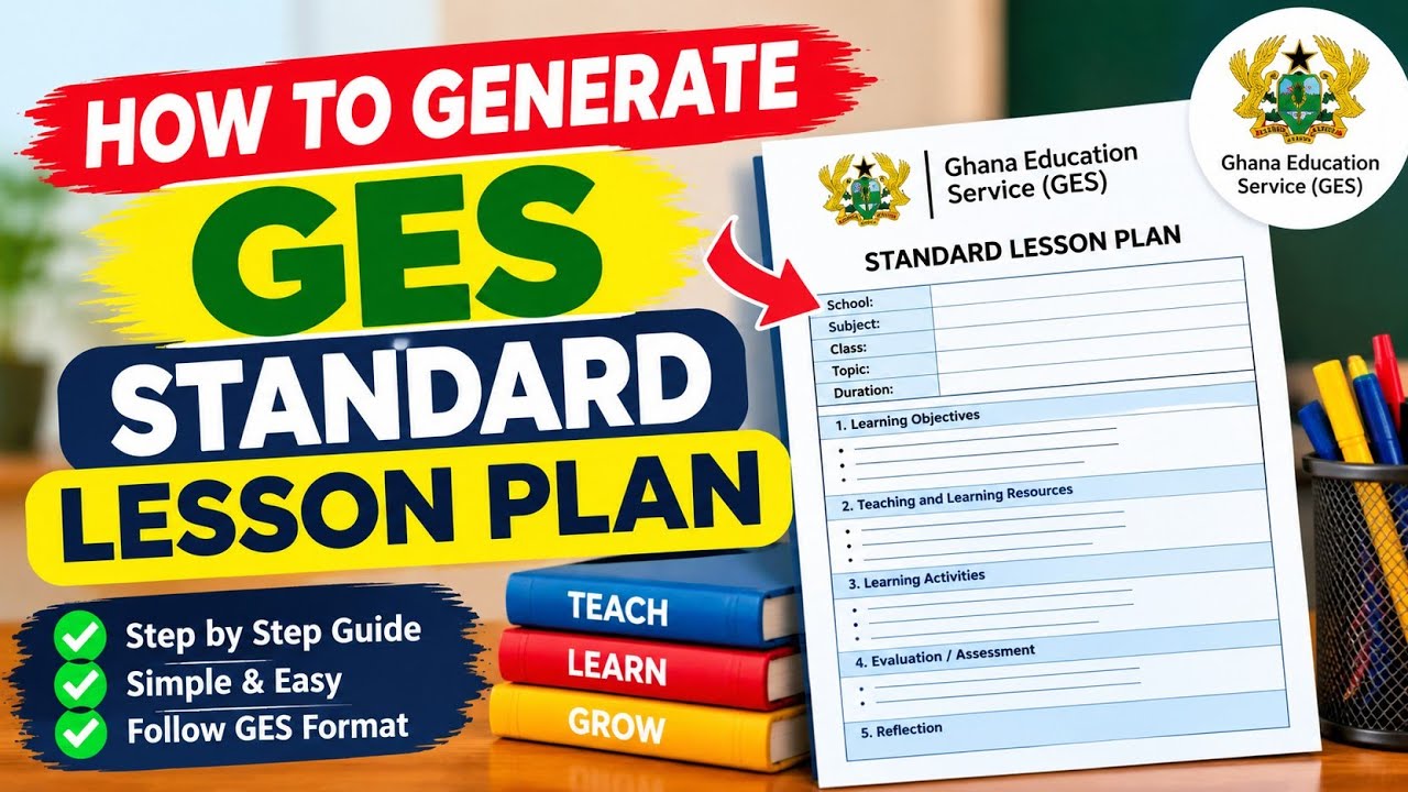 How to Generate a Standard GES Lesson Plan/Note: Step-by-Step Guide