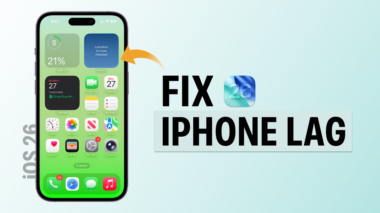 Как устранить задержку iPhone после обновления iOS 26?