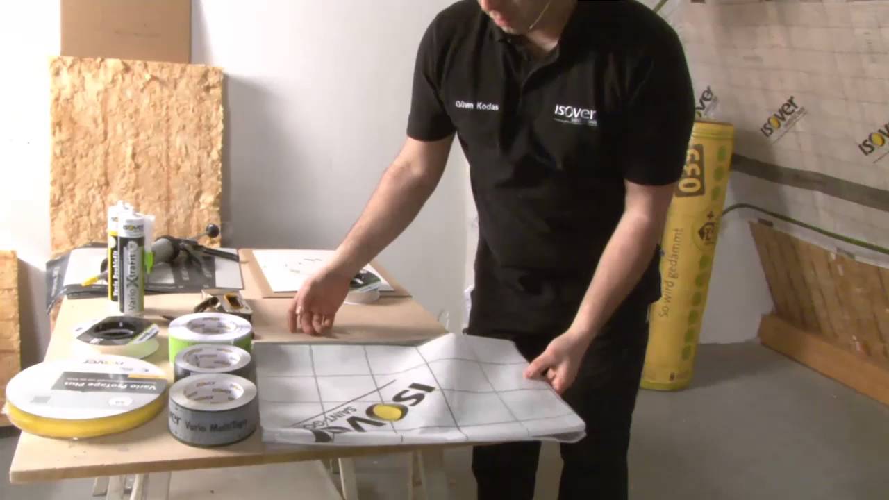 Folienverlegung im Steildach mit Vario®-XtraSafe und -Patches ✔ ISOVER live ★ Web TV für Handwerker