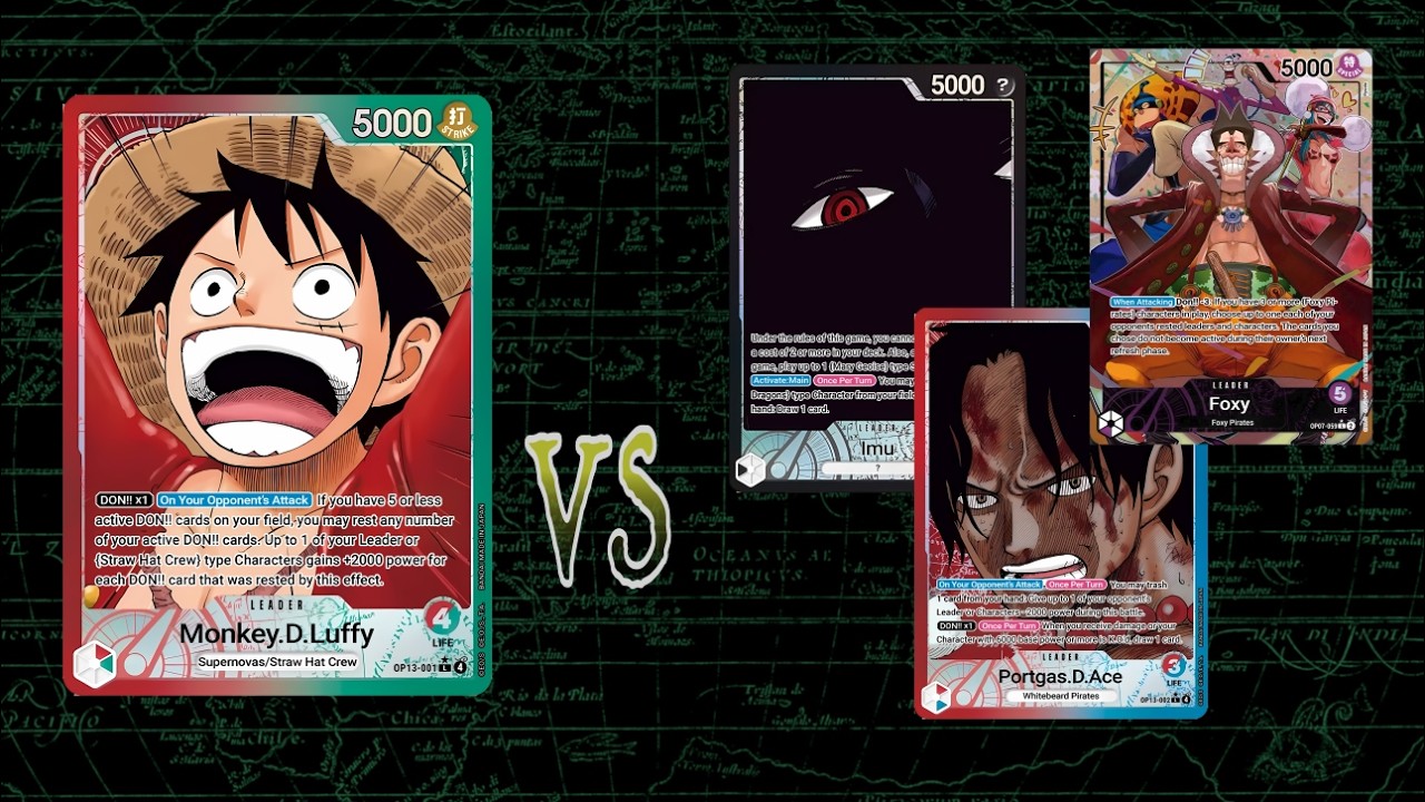 RG Luffy vs Imu, Ace & Foxy | OP14 Showdowns