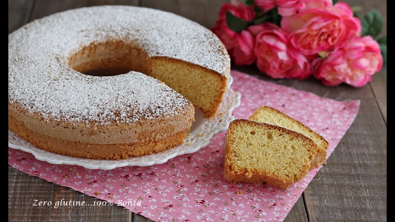 Ciambella con farina di riso, senza glutine e lattosio