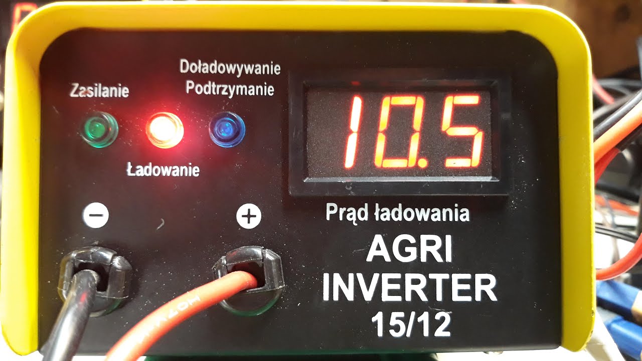 #3 Prostownik Agri 15/12 tanie skuteczne ładowanie - test prostownika, regulacja napięcia i prądu.
