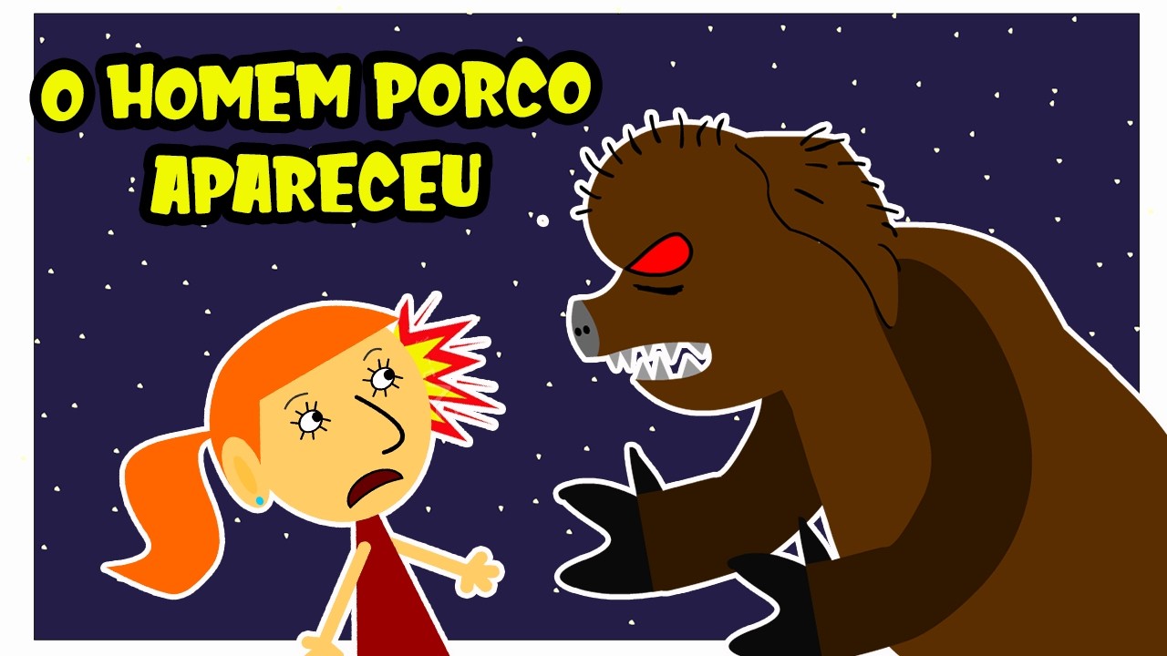 O Homem Porco Correu Atrás Dela #folclorebrasileiro #desenhoeducativo