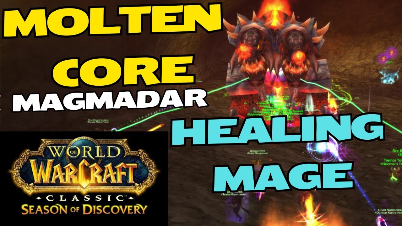 Magmadar - Healing Mage PoV - Season of Discovery Molten Core Phase 4 WoW Classic - Heat 1