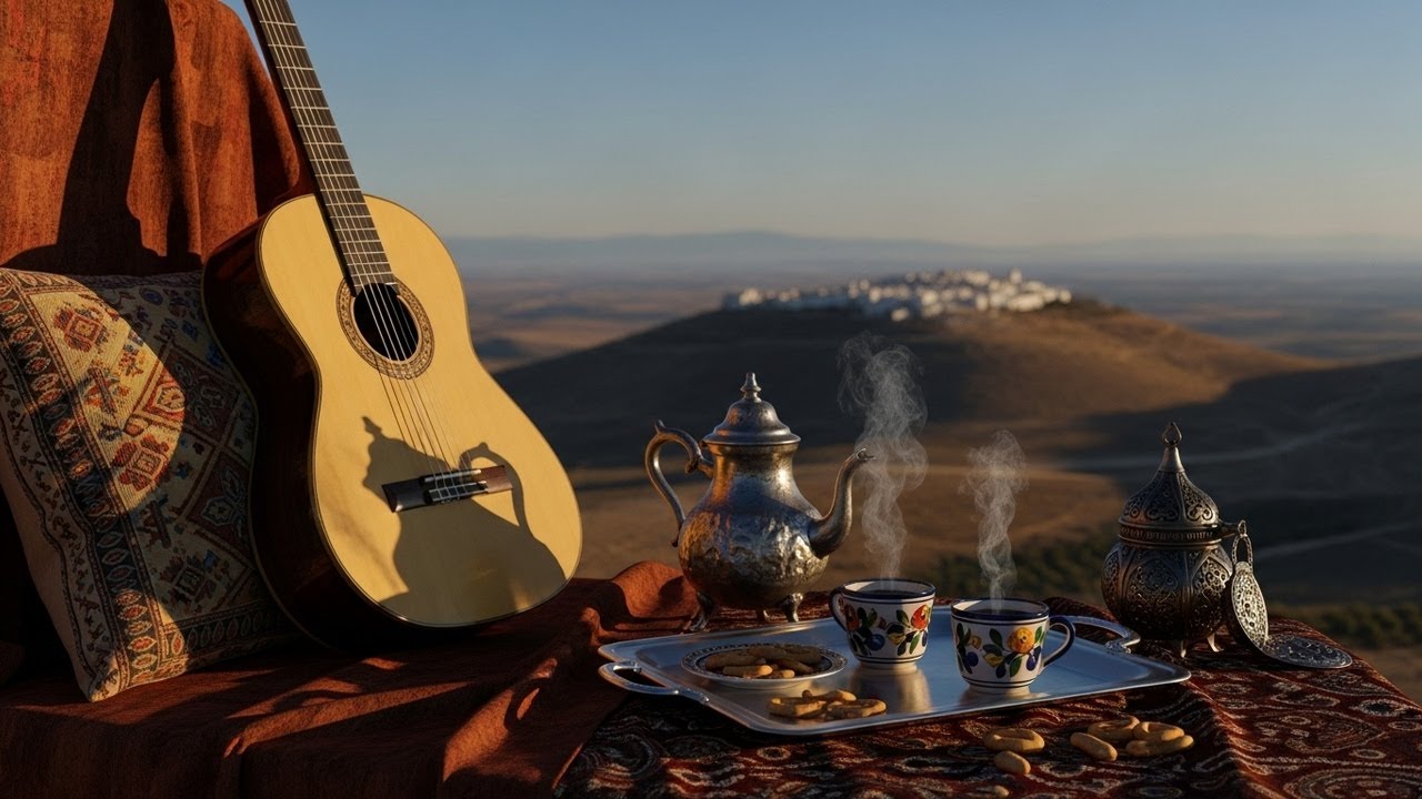 Spanish Guitar & Oud - Beautiful Flamenco Rumba Instrumental Creating A Soft Calm Space