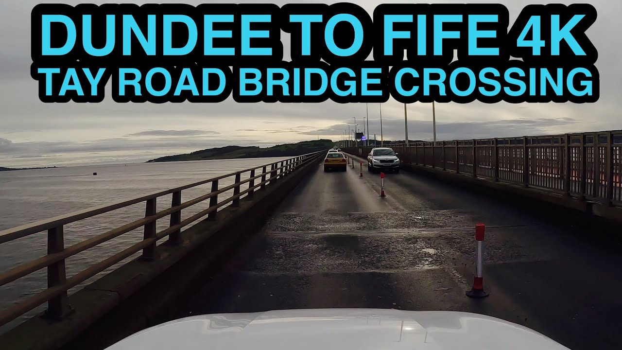 Dundee to Fife 4K Drive | Tay Road bridge crossing
