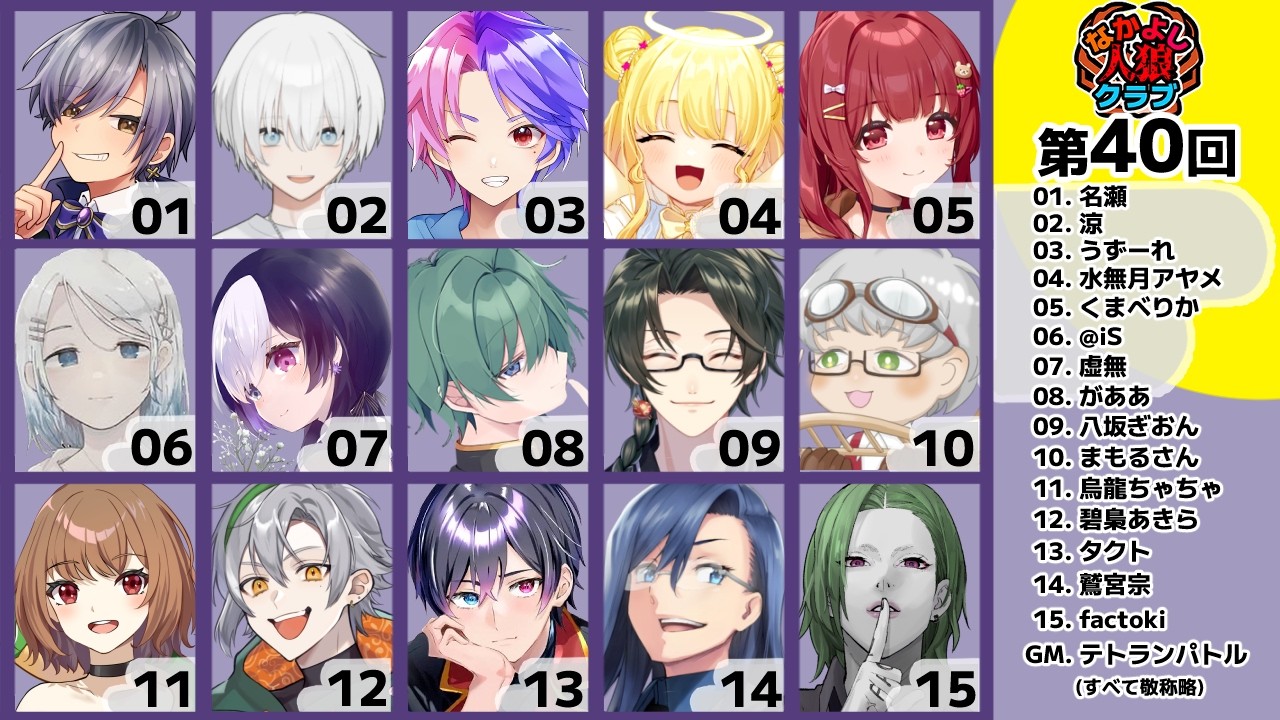 【第４０回 #なかよし人狼クラブ】出会いは突然に！飛び込んだもん勝ち！【碧梟あきら視点】