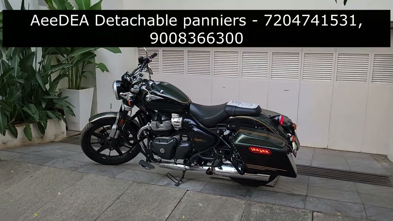Super Meteor 650 Detachable Retro Panniers- from AeeDEA