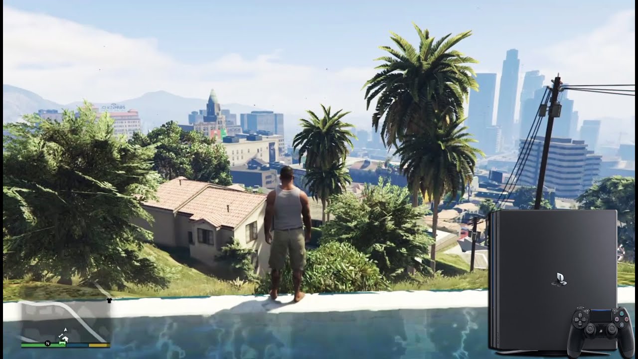 PS4 PRO, GTA 5 GRAPHICS COMPARISON GTA 5, 4K-HDR