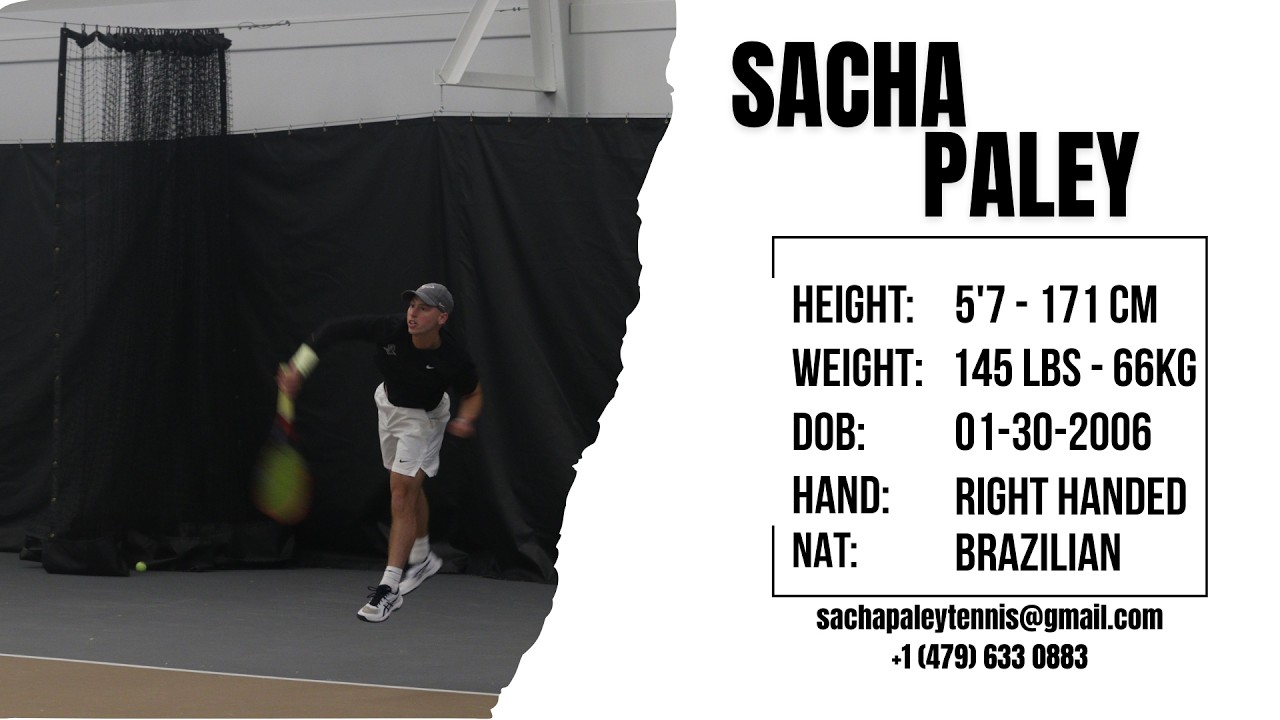 Sacha Paley - College Tennis Recruiting Video - Fall 2026