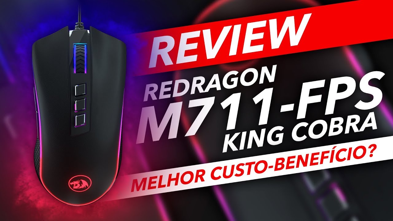 O MELHOR MOUSE GAMER? Redragon King Cobra M711-FPS