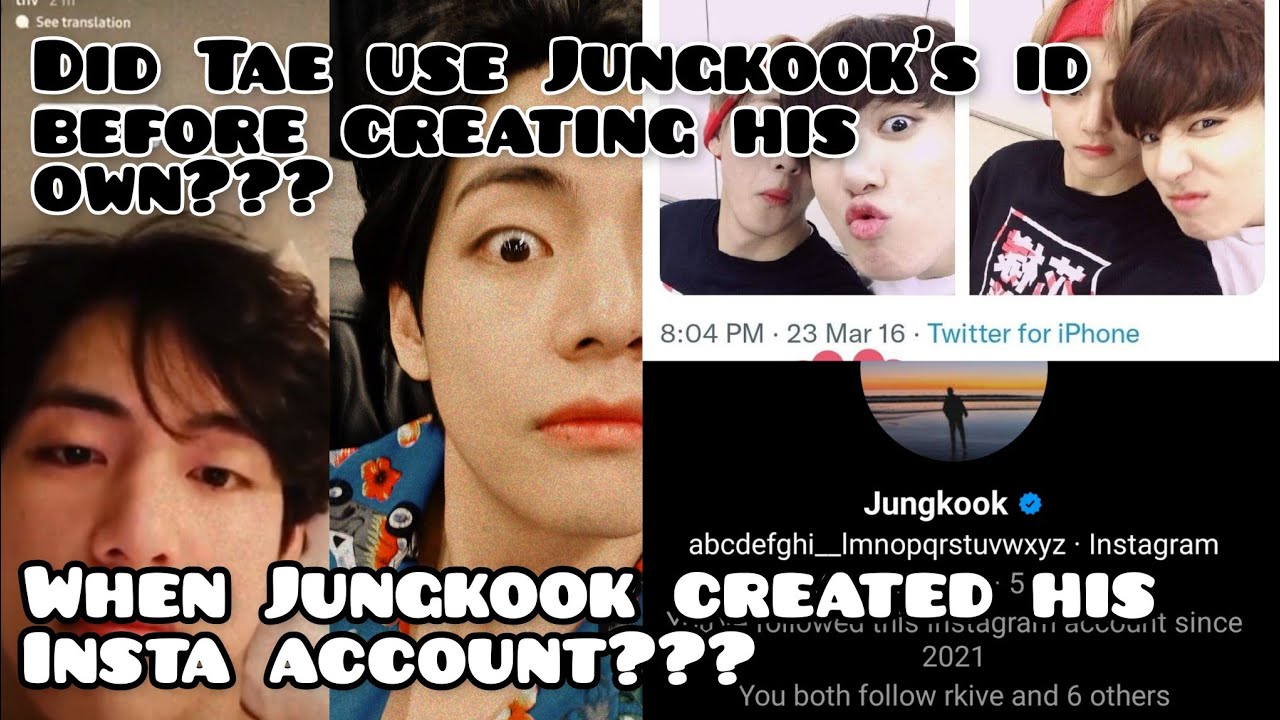 Taekook Analysis: When Jungkook Created His Instagram Account And Taehyung's First Instagram Story