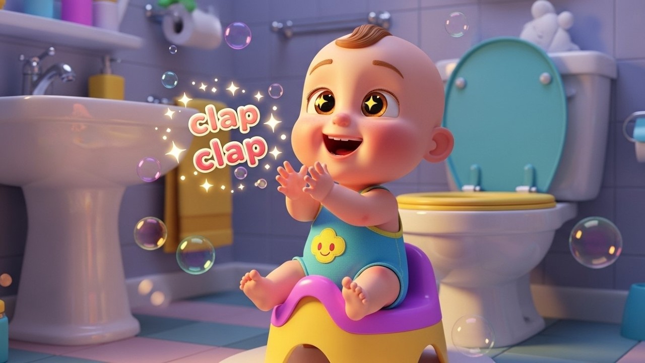 Learn Potty Time Hooray Success 🚽🎉 | Toilet Training Song for Kids | Fun Learning for Toddlers