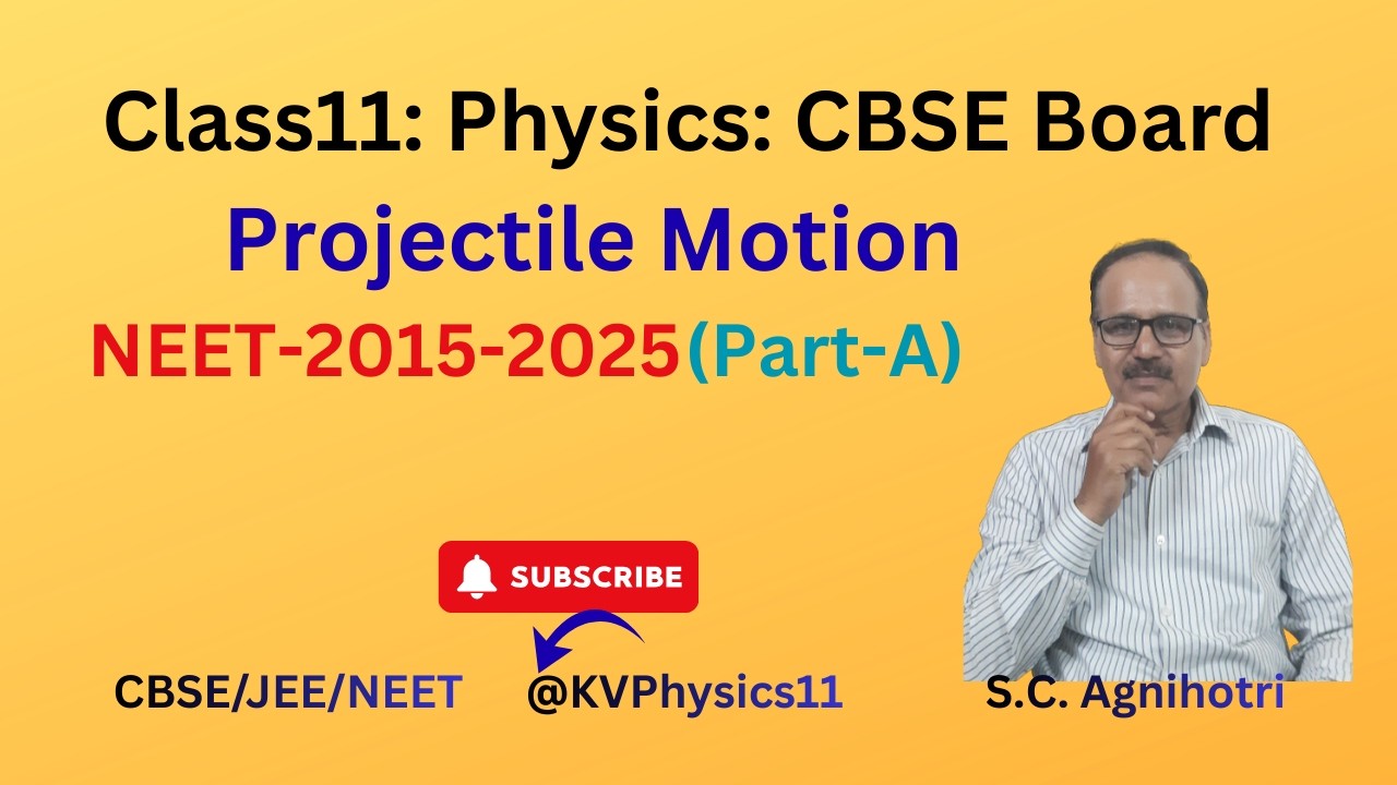 NEET QUESTIONS- PROJECTILE MOTION-( 2015 - 2025)