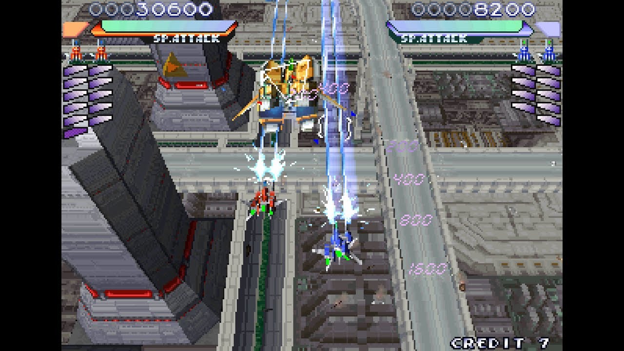 RayStorm arcade 2 player 60fps