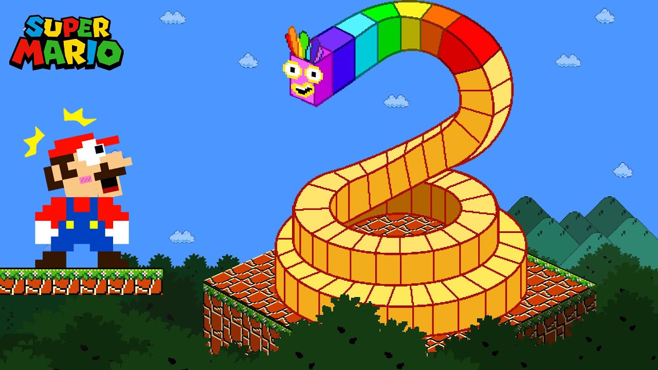 Numberblocks Snake Calamity Maze #2 | Numberblocks Snake's Mario Rescue | Game Animation