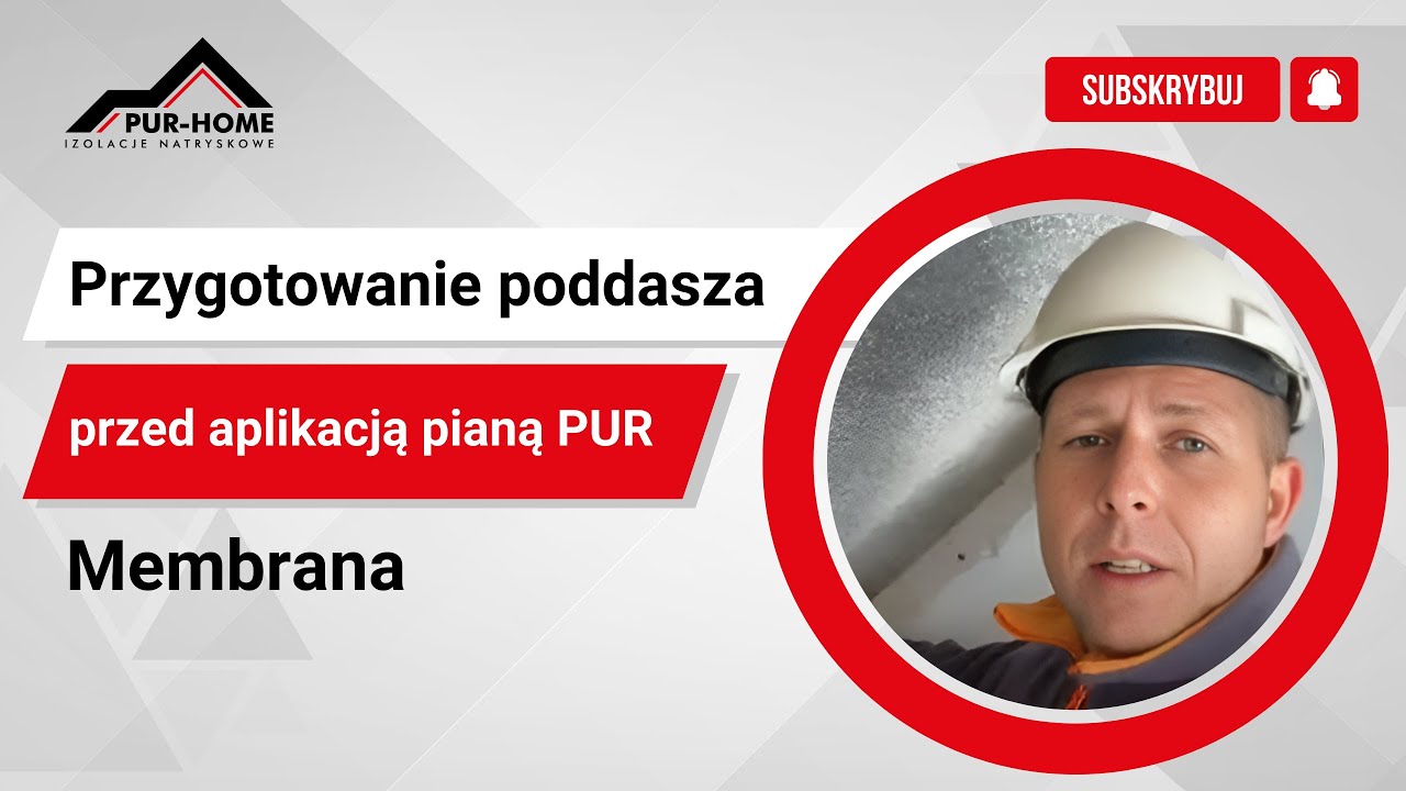 Przygotowanie poddasza przed natryskiem piany Pur Membrana!