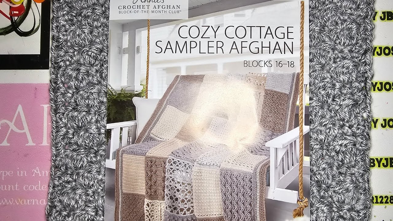 Annie's Kit Club | Crochet Block Afghan | Block 16 | Crochet Kit | Cluster (CL)