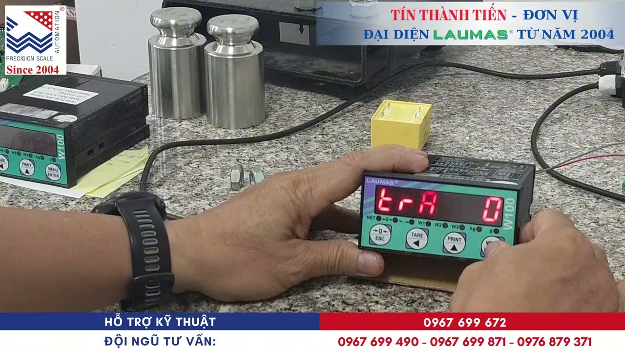 Hướng Dẫn Lấy Zero Tự Động Trên Đầu Cân W100 - Hãng Laumas| TÍN THÀNH TIẾN