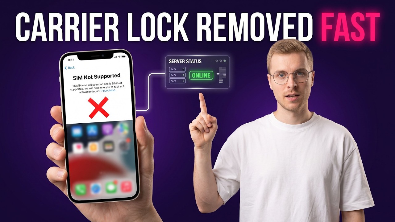 How to Remove Carrier Lock: SIM Not Supported Fix (Online Unlock Trick)