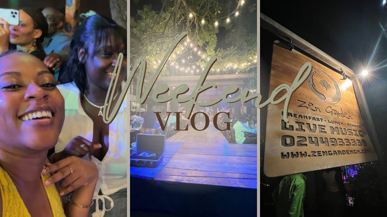 LIVING IN GHANA| WEEKEND VLOG: Zen Garden, Livingroom Restaurant & more..