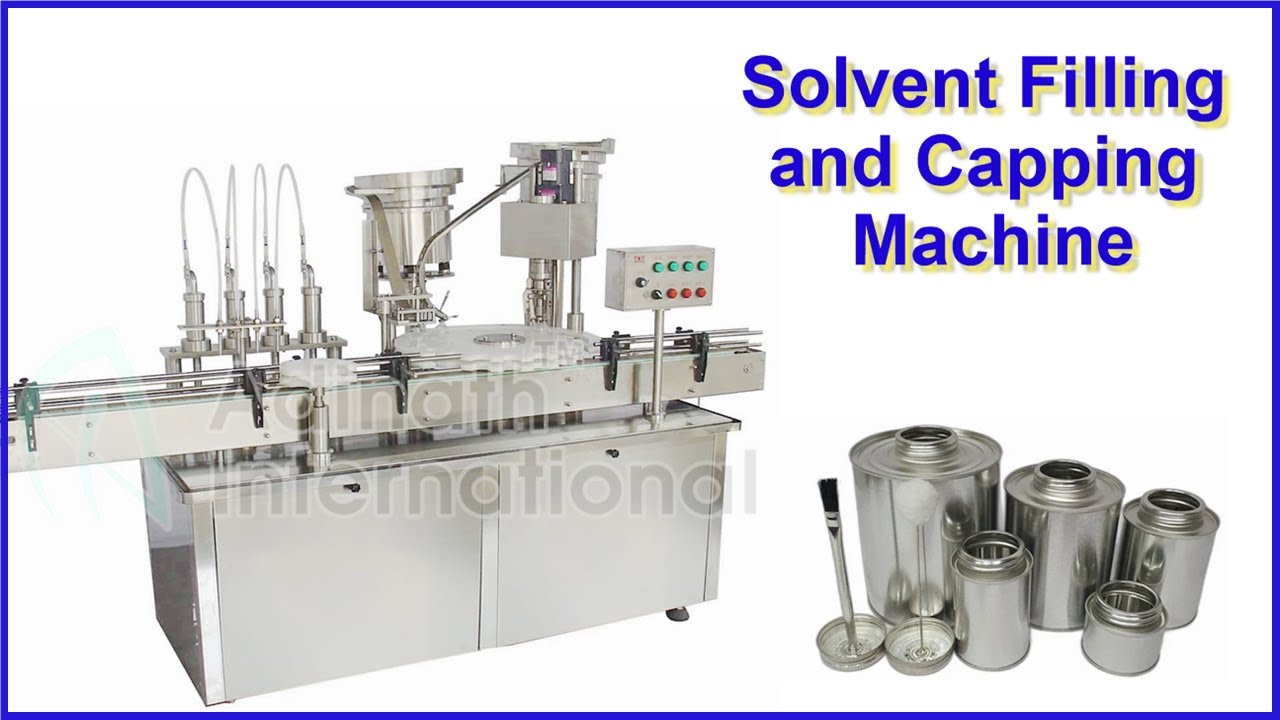 Solvent Filling and Capping Machine, PVC Solvent Filler