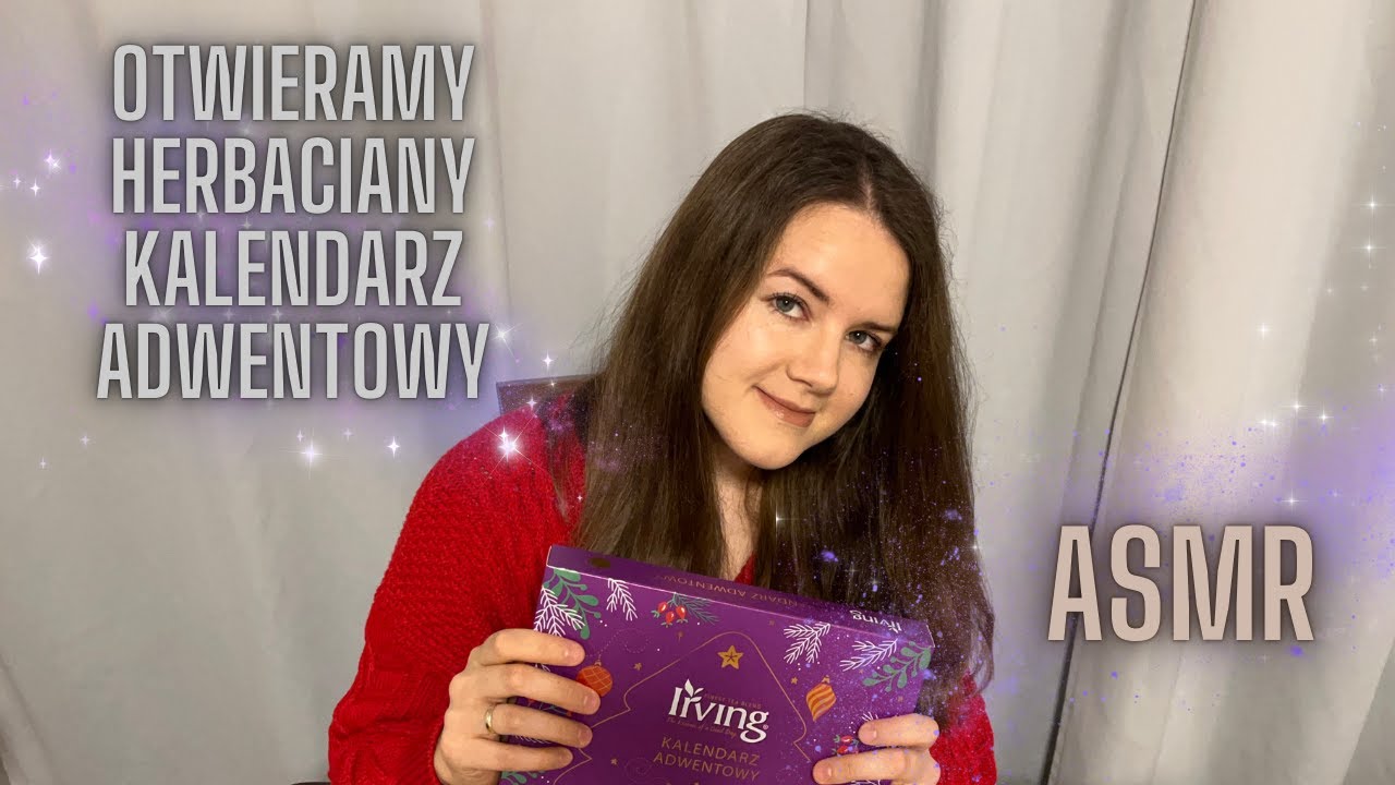 ASMR PL - Otwieramy herbaciany kalendarz adwentowy. Szept, szelesty.