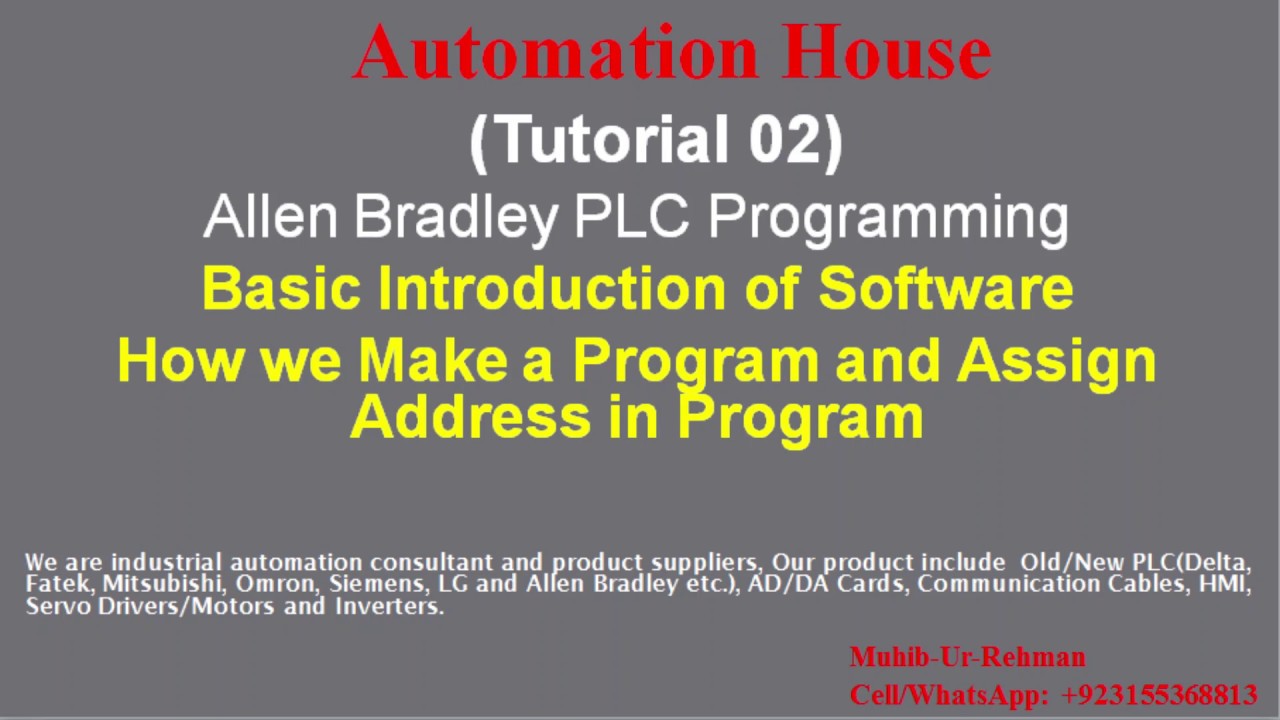 Basic Software introduction of AllenBradley PLC software RSLogix500/RS Logix micro English#Addresses