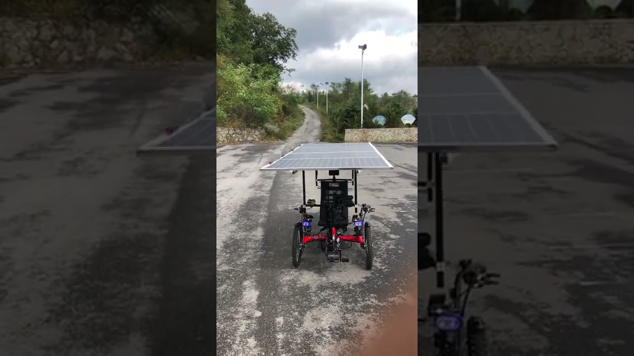 TrikExplor Solar Power Electric Recumbent Trike for long traveling