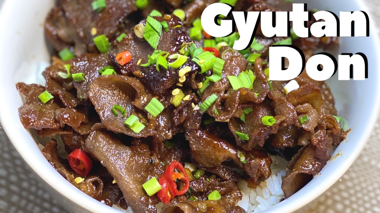 How to Cook Gyutan Don I Beef Tongue Rice Bowl I Resep Gyutan Don - Quick and Easy