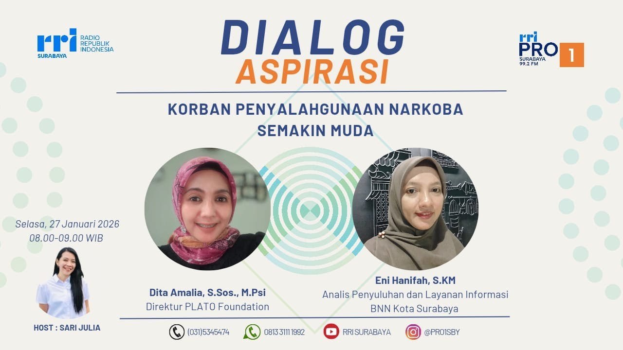 📌 Dialog Aspirasi || KORBAN PENYALAHGUNAAN NARKOBA SEMAKIN MUDA?