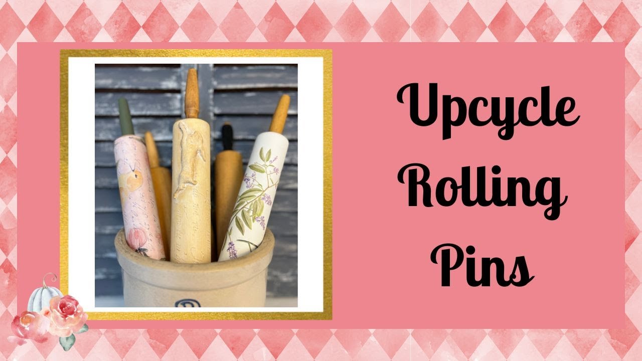 UP-CYCLED ROLLING PINS into Spring Home Decor using Thrift Store finds and a Mystery item  Display