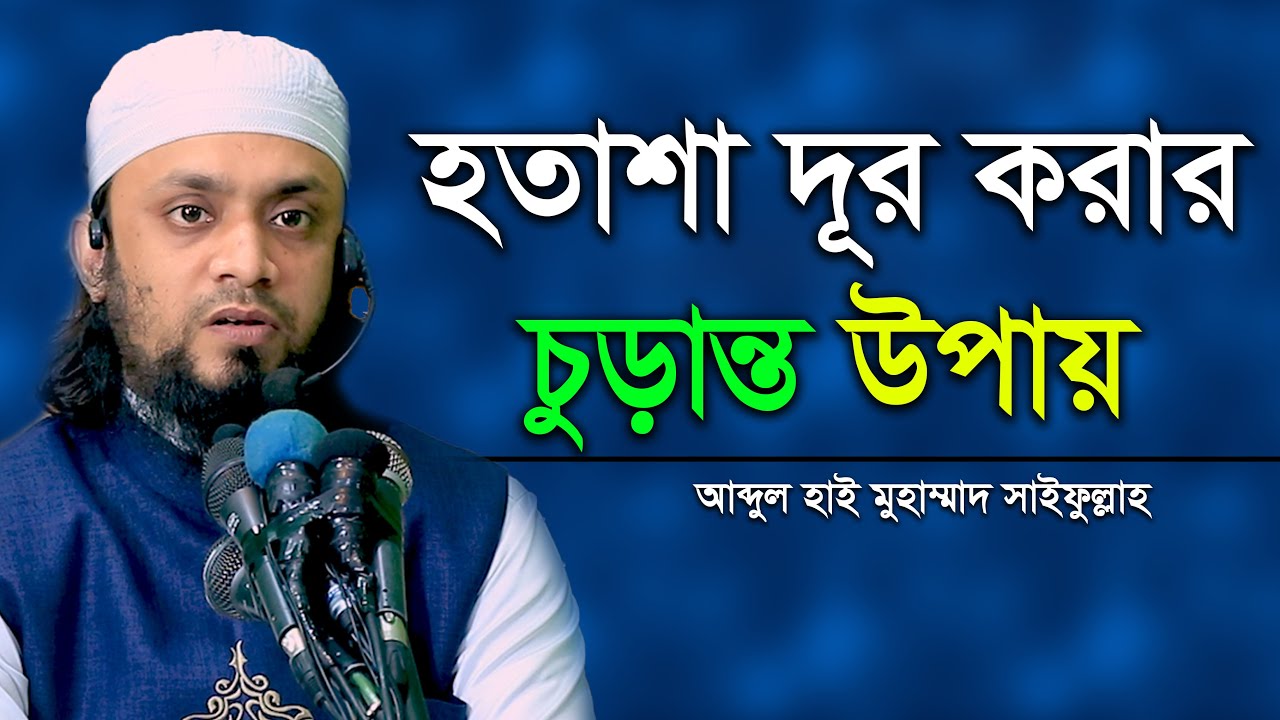 হতাশা দূর করার চূড়ান্ত উপায় আব্দুল হাই মুহাম্মাদ সাইফুল্লাহ Abdul Hai M Saifullah