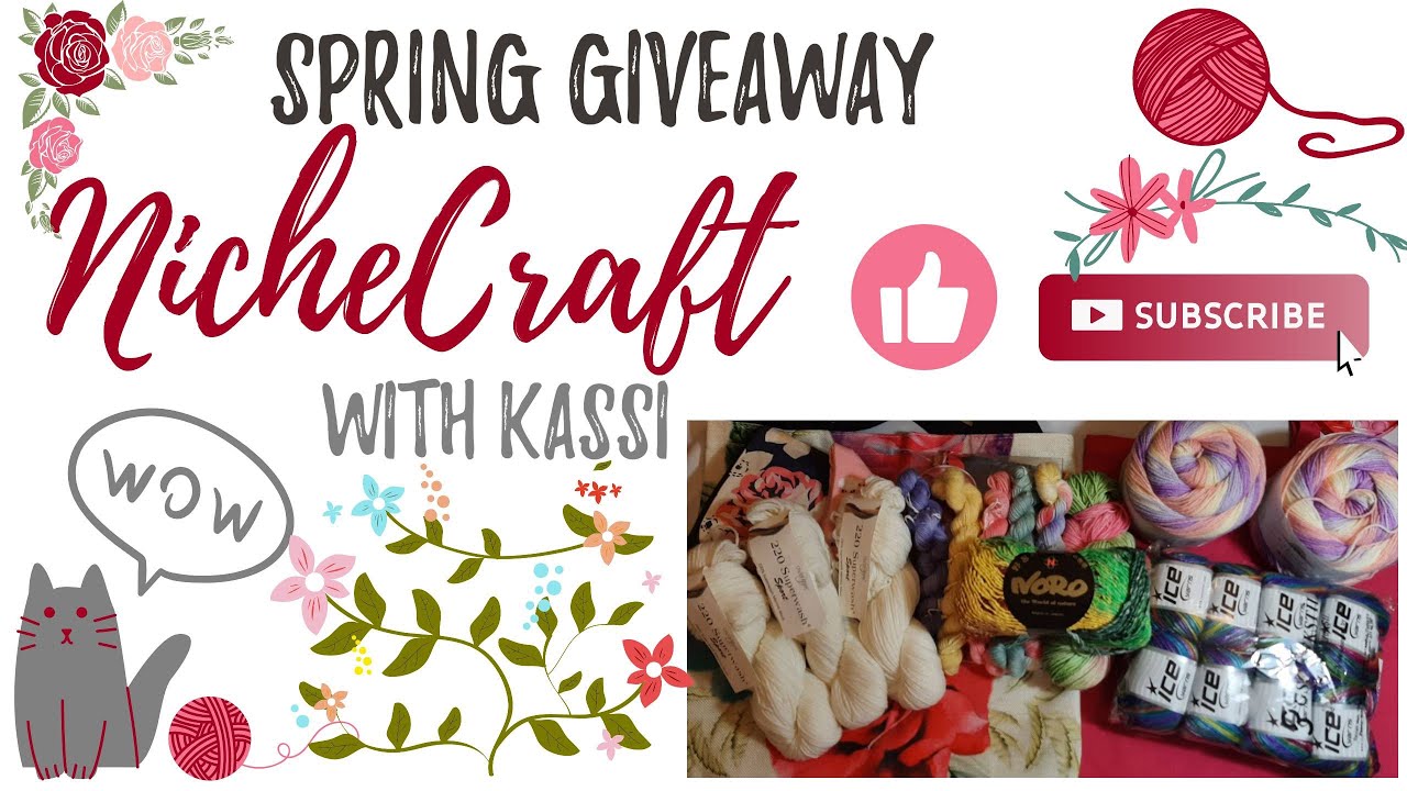 GIVEAWAY!🧶|🐣 Spring Giveaway🐇| Now Closed| Yarn / Crochet Bundle| NicheCraft with Kassi