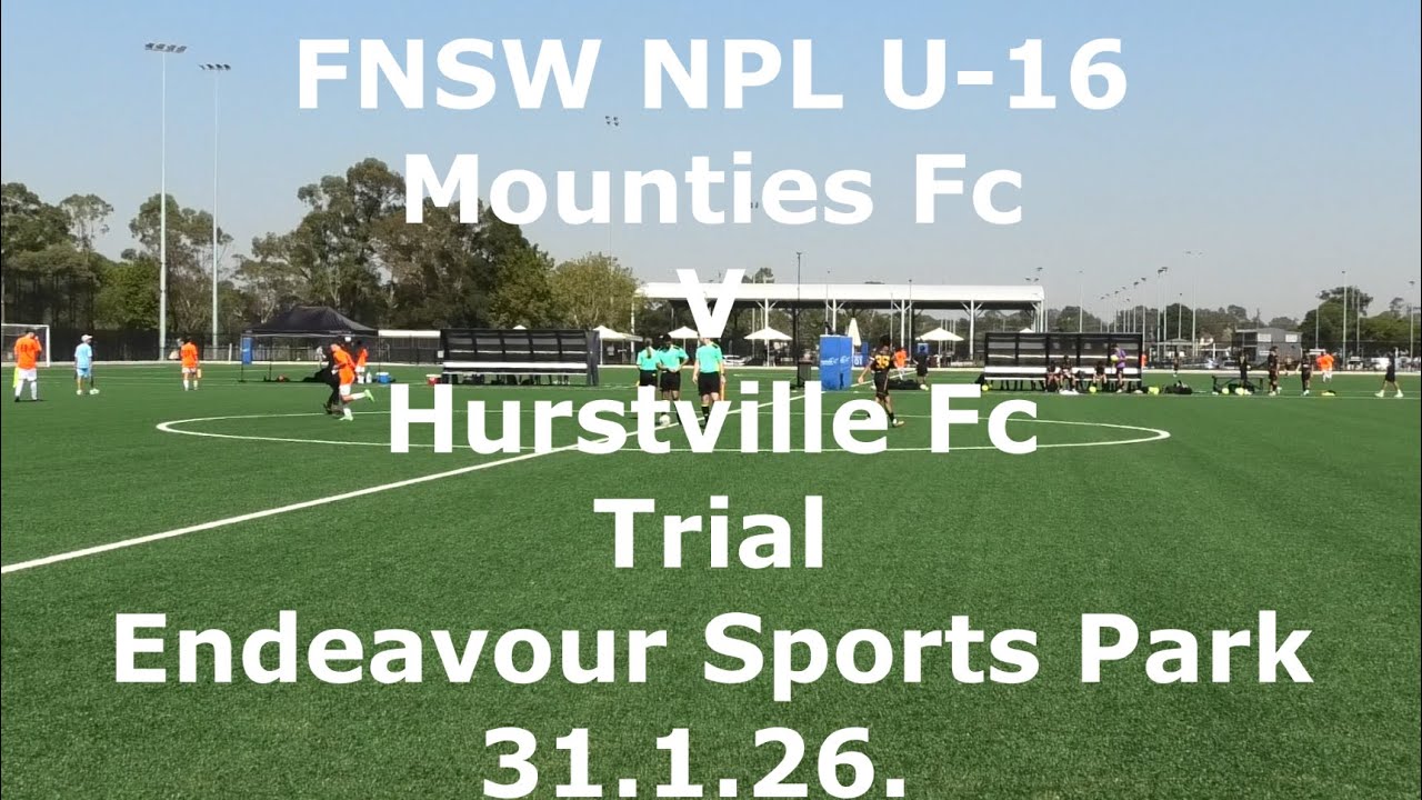 Mounties Fc V Hurstville U 16 Trial 31 1 26