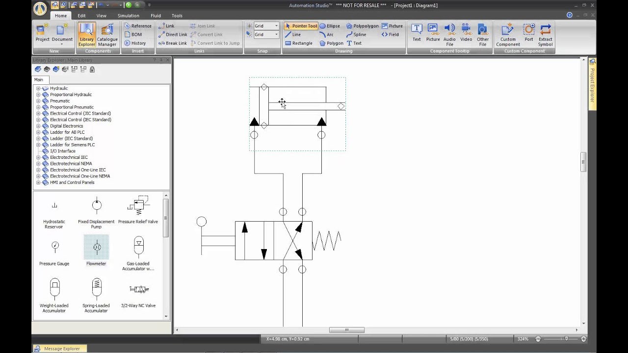 Интерфейс — Введение в манипуляции и сочетания клавиш — Automation Studio™