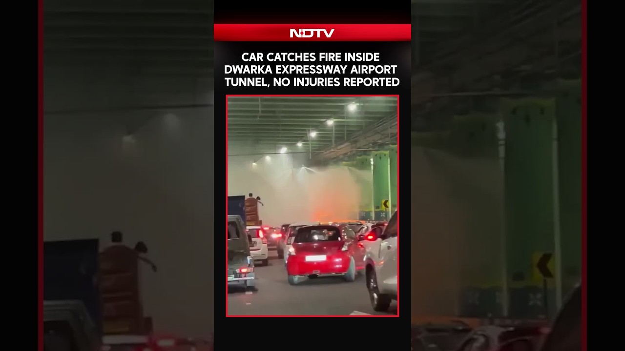 Car Caught Fire Inside The Dwarka Expressway Airport Tunnel, No Injuries Reported