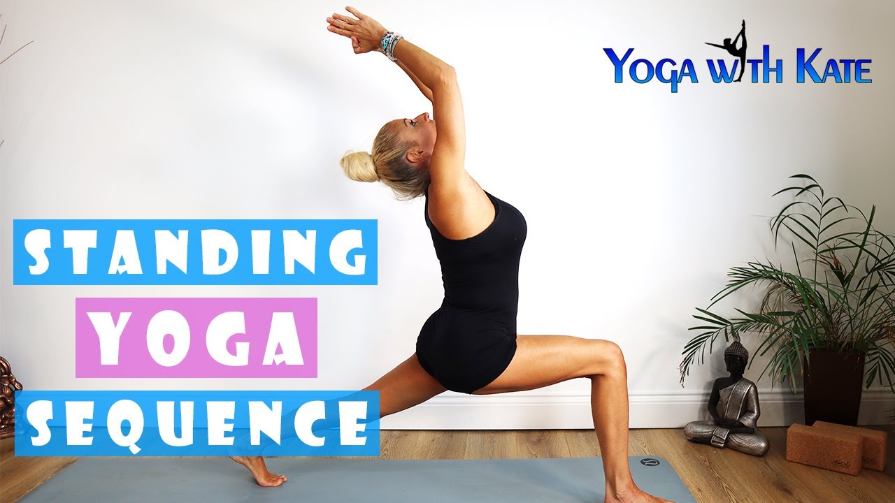 Standing Yoga Sequence | Hatha Yoga | Hamstrings | Glutes | Quadriceps | Shoulders | Yoga with Kate