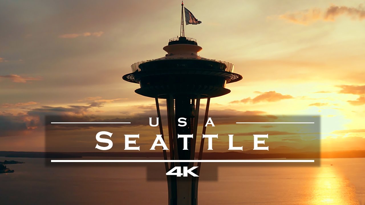 Seattle, USA 🇺🇸 - by drone [4K]