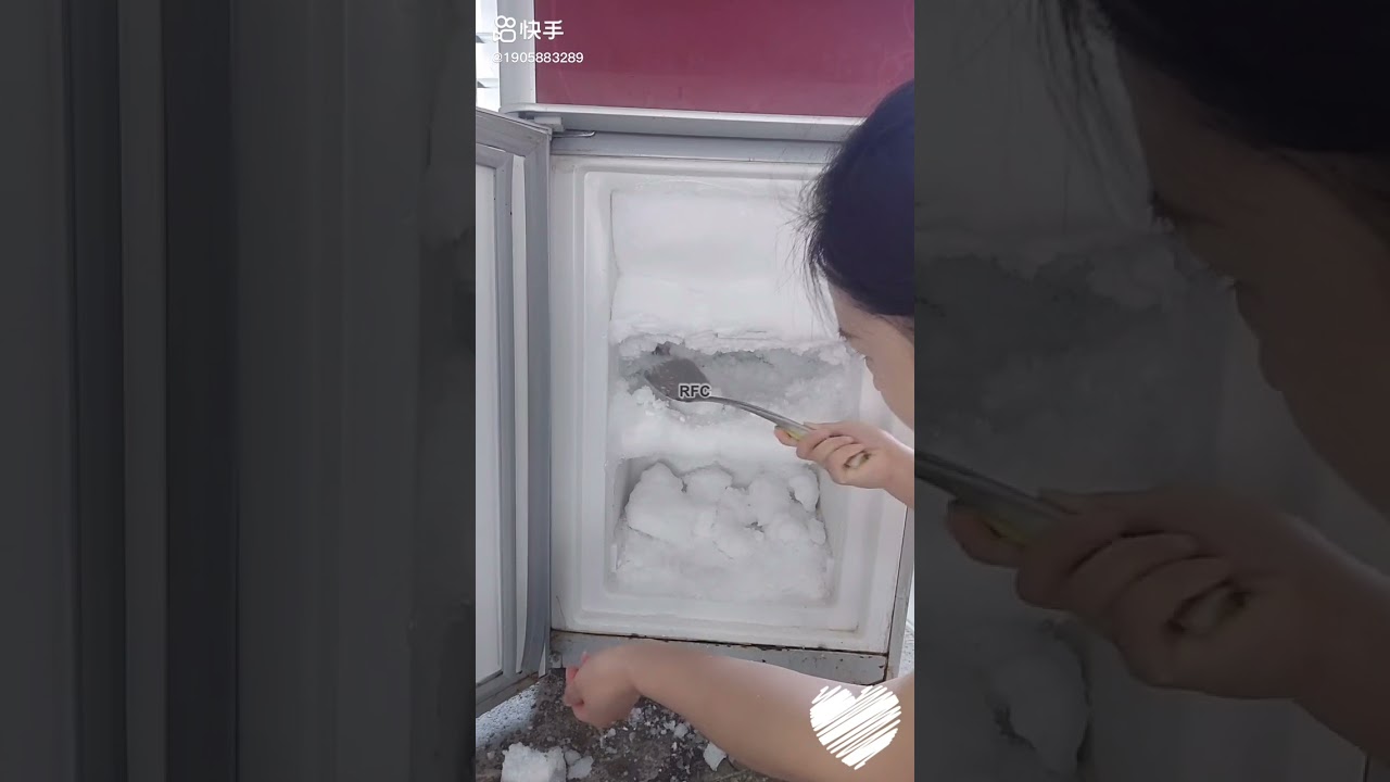 Compilation of Eating FreezerFrost straight from the RedFreezer ❄️☃️ICE ASMR☃️❄️ #6