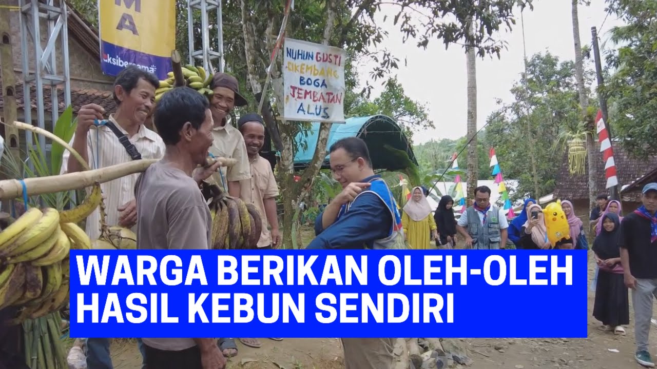 SAKING CINTANYA, WARGA BERIKAN OLEH-OLEH HASIL PANEN TANAH PANDEGLANG