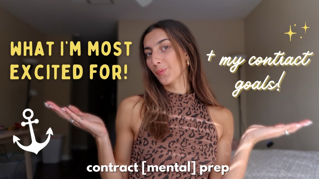 things I'm most excited for on my next ship 🎉 + my contract goals 🎯