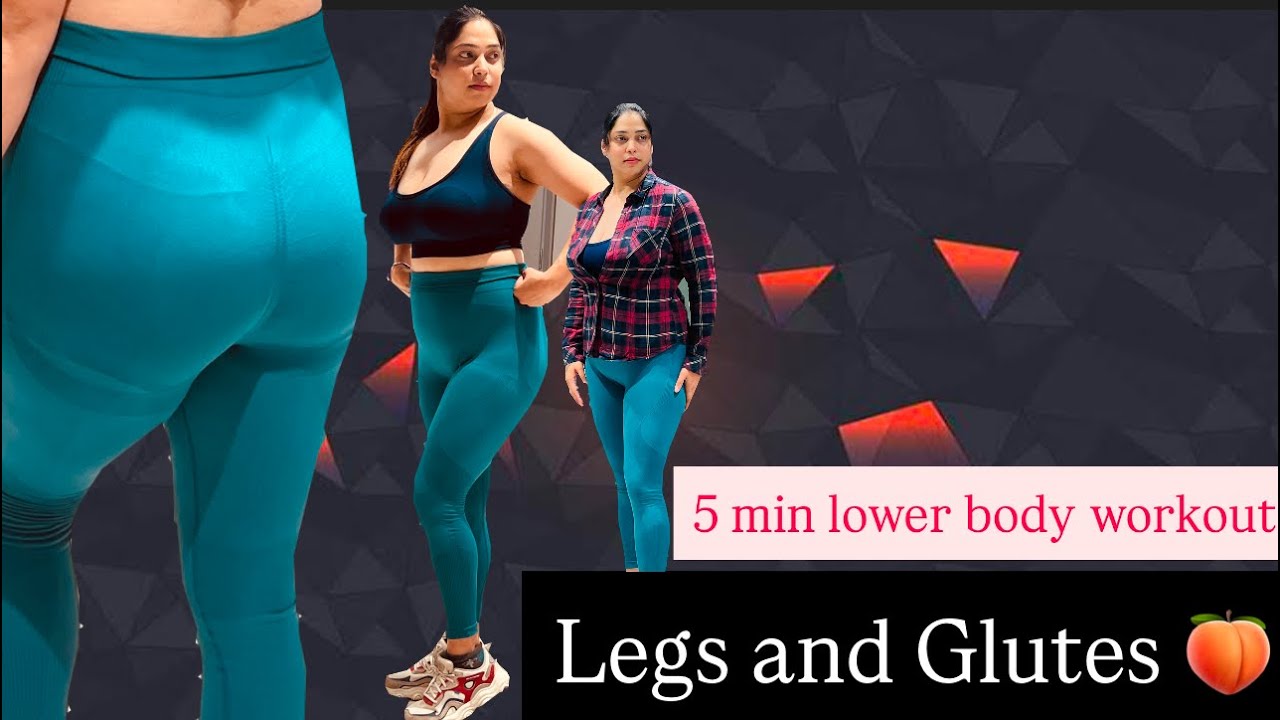 Legs and Glutes | 5 min lower body workout #glutes #legsworkout #shivanifitnesss 